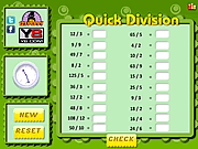 Gioco online Giochi di Divisioni - Quick Divisions